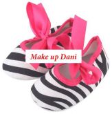 Sapato zebra rosa